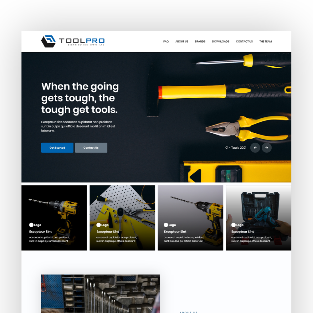 Toolpro web design