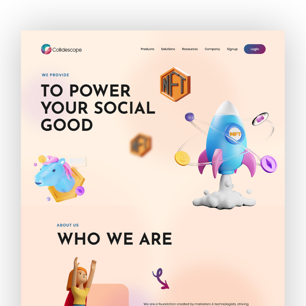 Collidescope web design