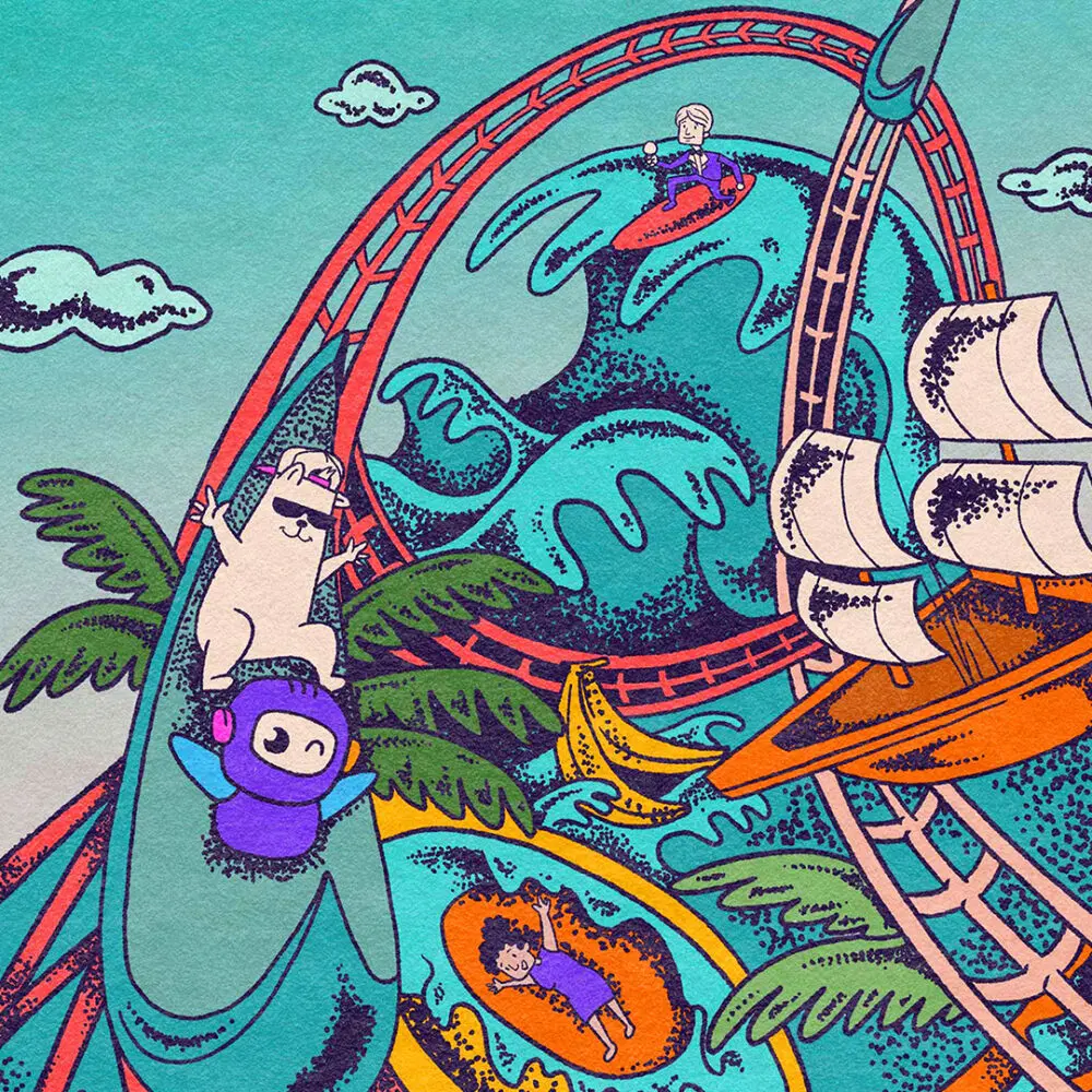 Illustration – Penji Rollercoaster