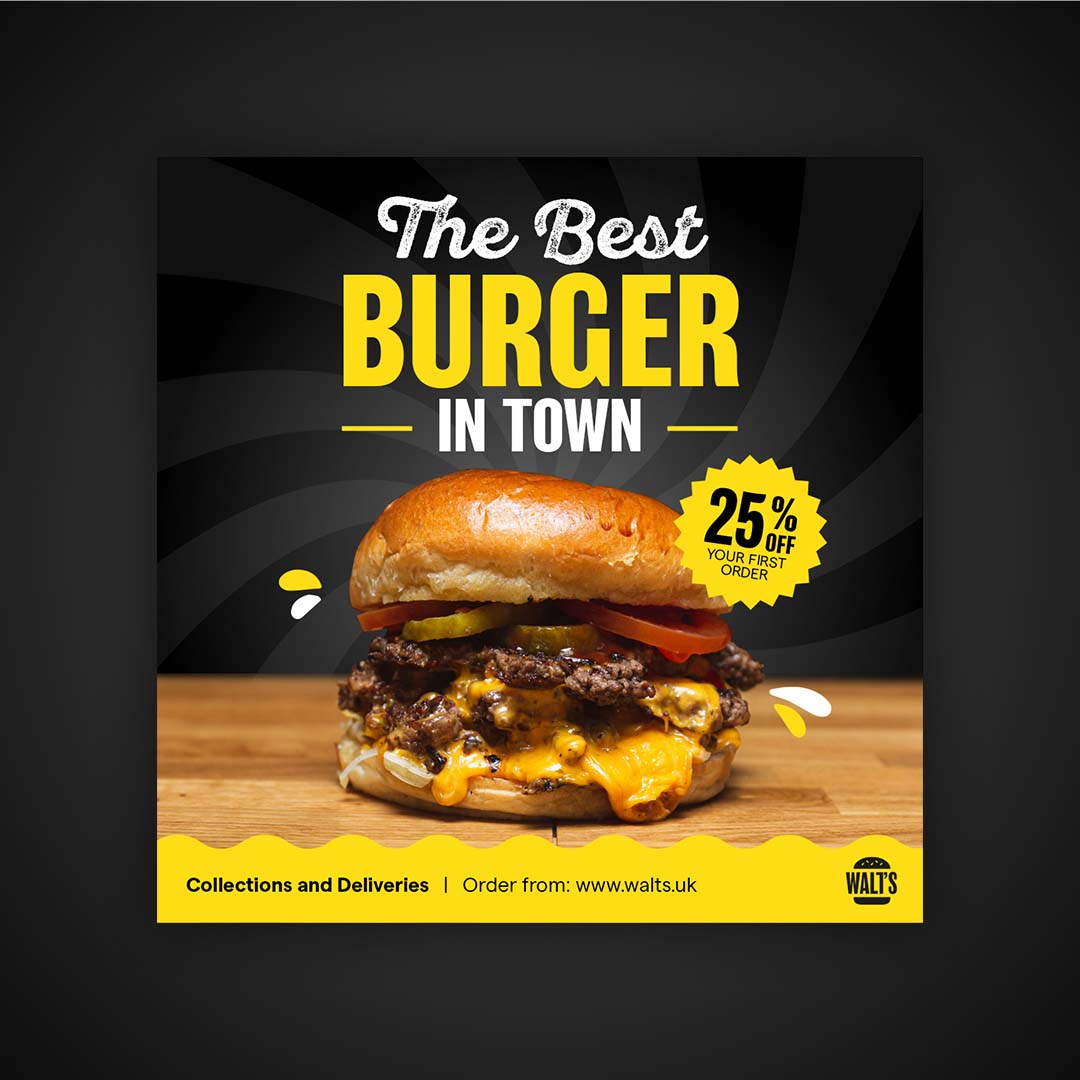 Walt_s Burger social media content