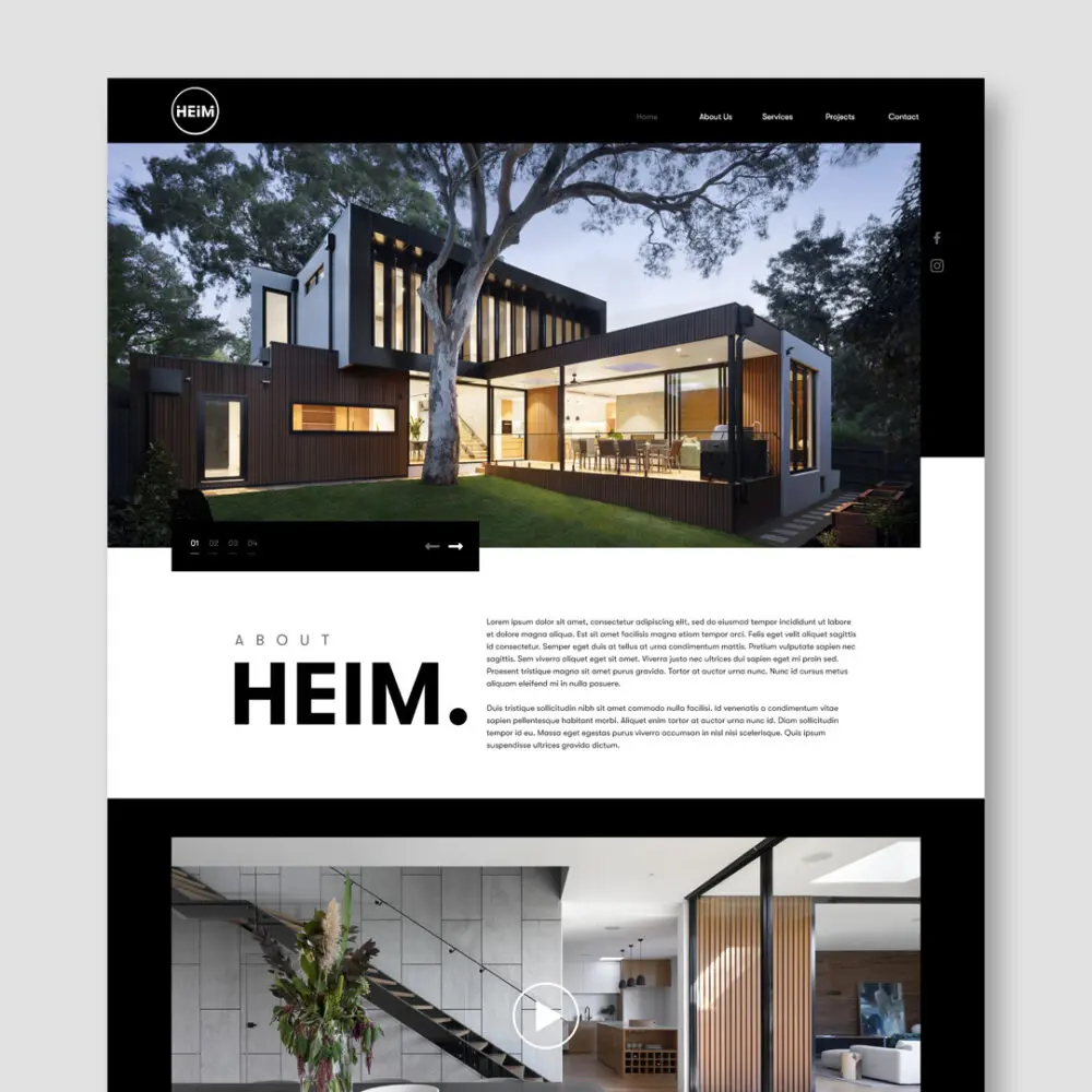 Heim web design