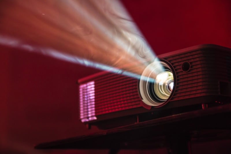 Stock image of a projector