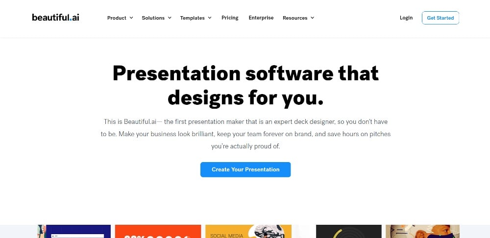 ai presentation website example