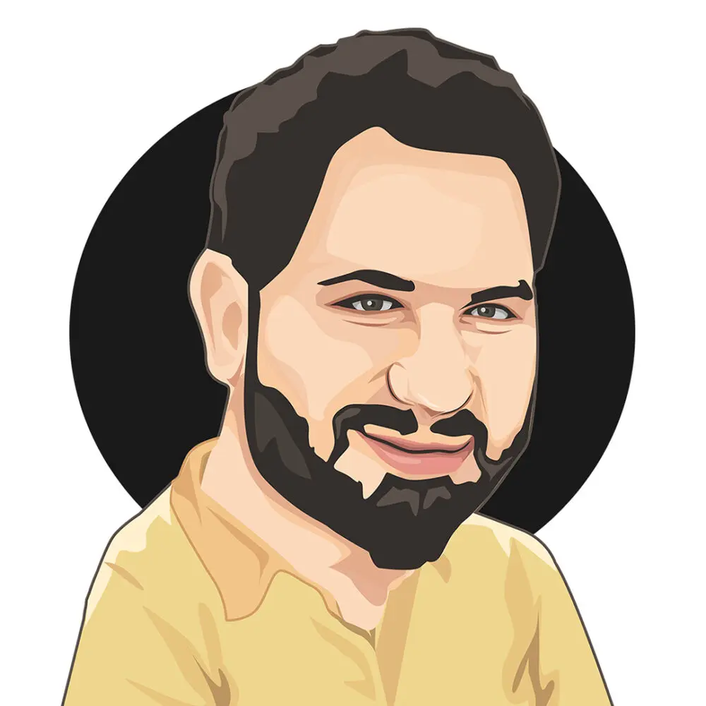 Illustration - Smiling Man - Unlimited Graphic Design Service