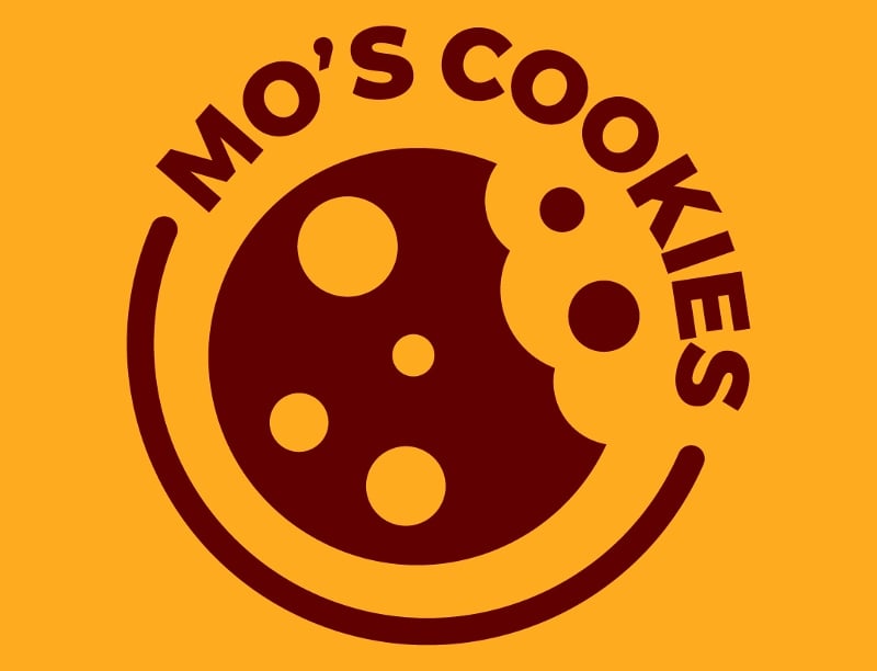 Chocolate cookie cookies king logo mascot symbol Vector Image