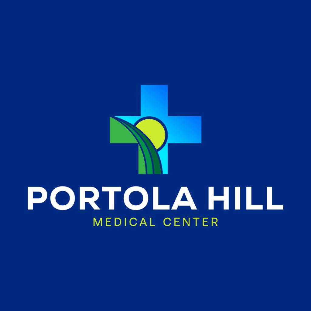 hospital logo with sunny imagery