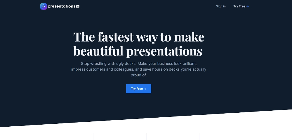 presentation ai site