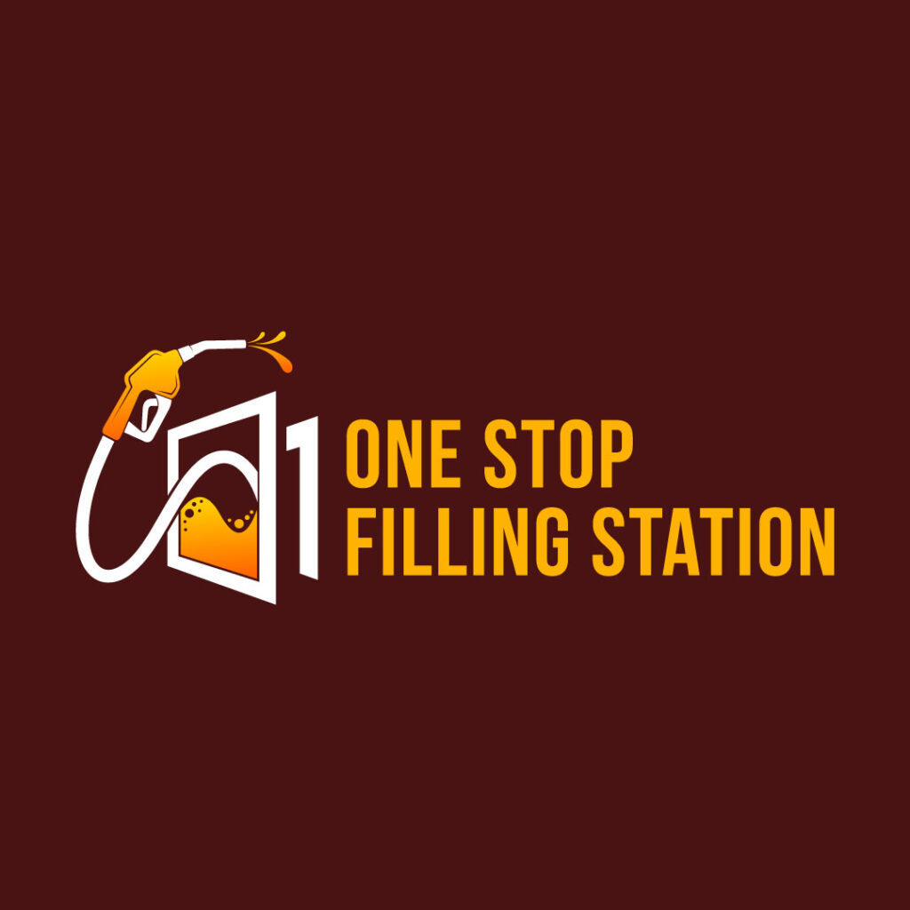 maroon gas station logo 