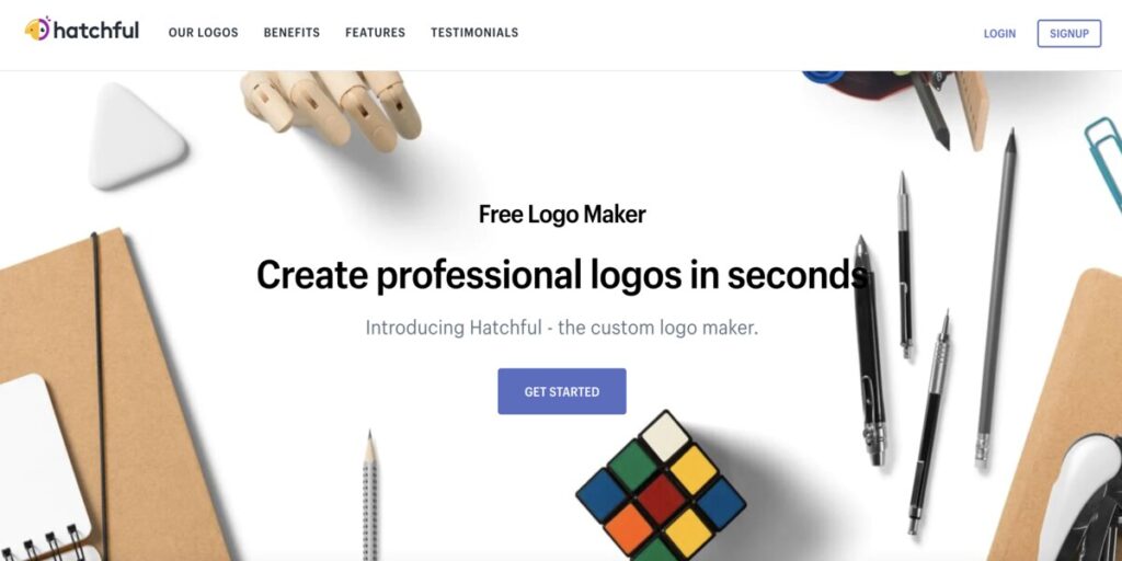 Sitio web de diseño de marca de comercio electrónico de Hatchful Shopify - Mejores IA para crear logotipos