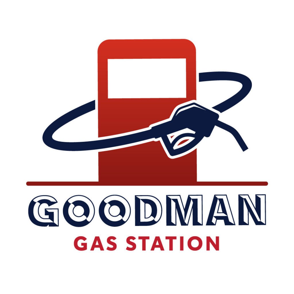 simple gas station logo example