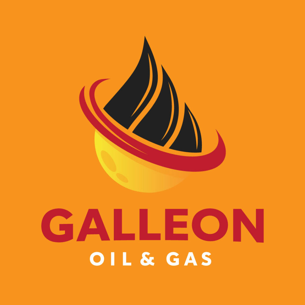 orange oil and gas logo design