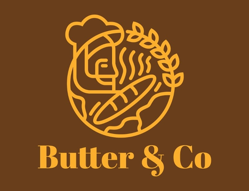 Premium Vector | Butter logo with letter s concept