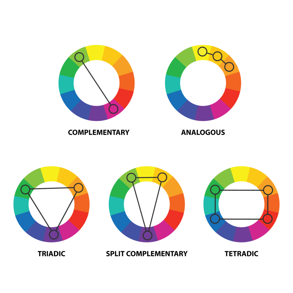 split complementary colors examples