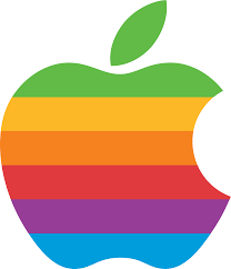 apple 1977 old rainbow logo