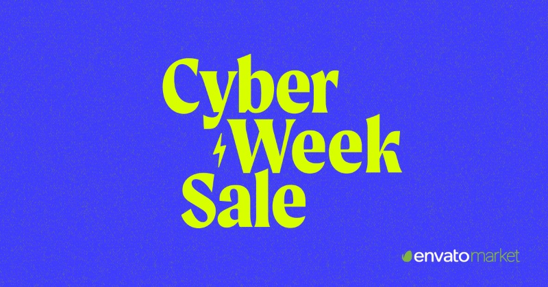 Envato Market Cyber Week Sale graphic