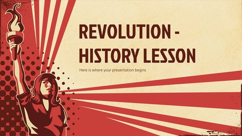 20th century history themed PowerPoint design