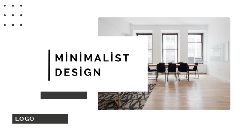 Minimalist design presentation ideas by Canva