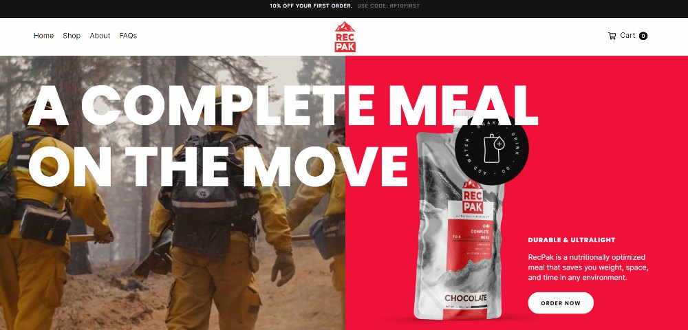 ecommerce website design example