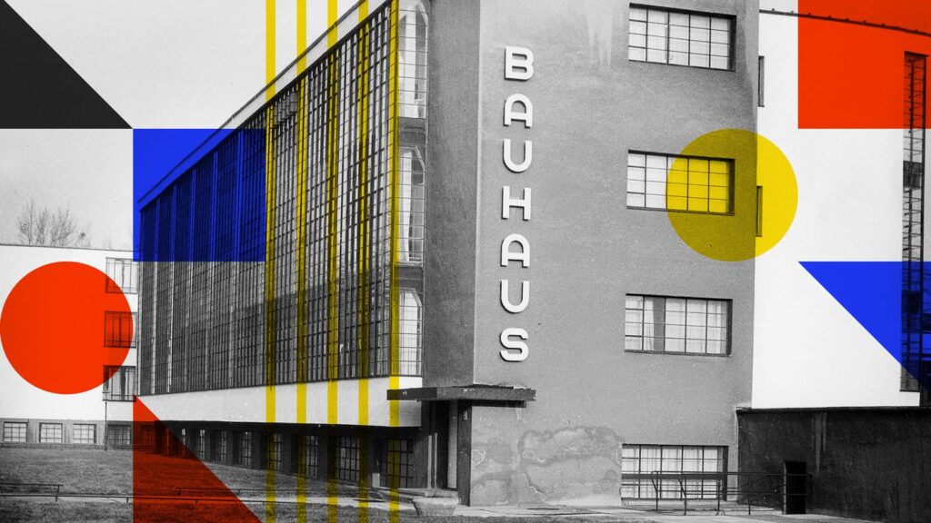 bauhaus, retro graphic design, revival