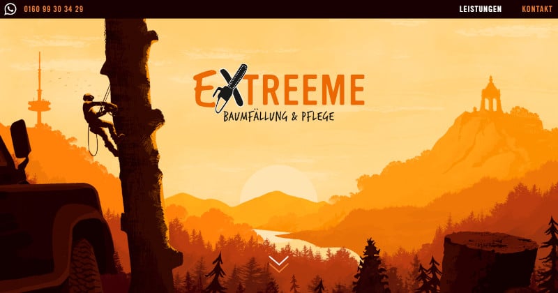 illustration website example from extreeme