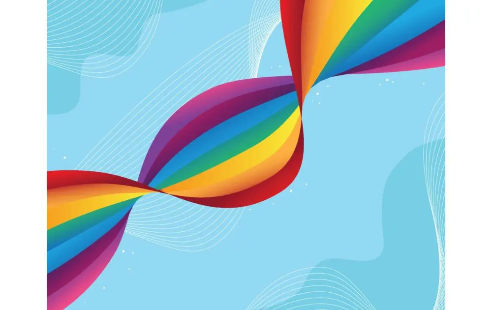 cool vector design rainbow