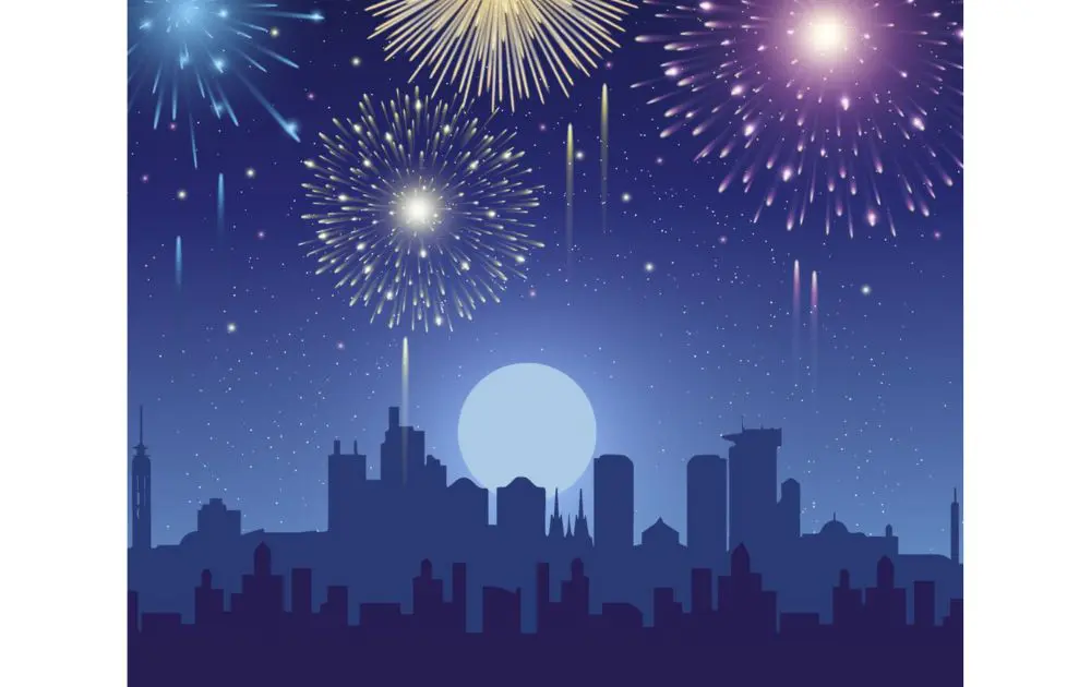 fireworks vector design example