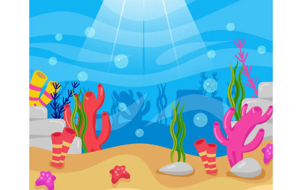 cool vector design of underwater world