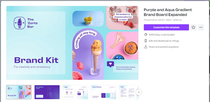free brand guidelines template