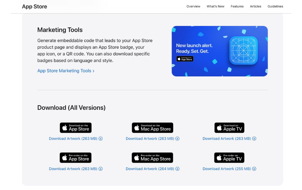 Apple app store branding kit