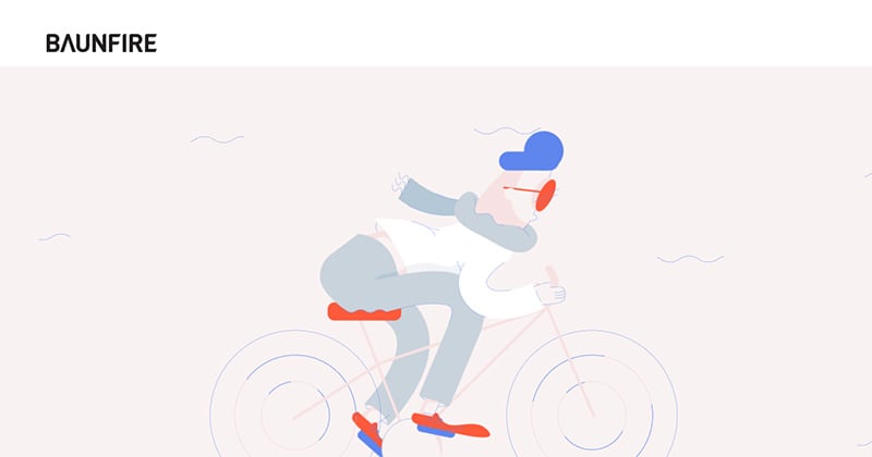 illustration website example
man on bike