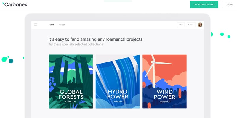 carbonex illustration website
