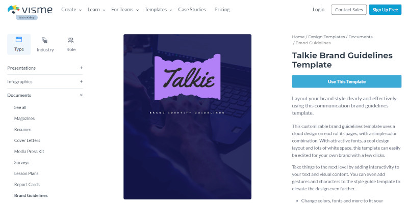 free brand guidelines template