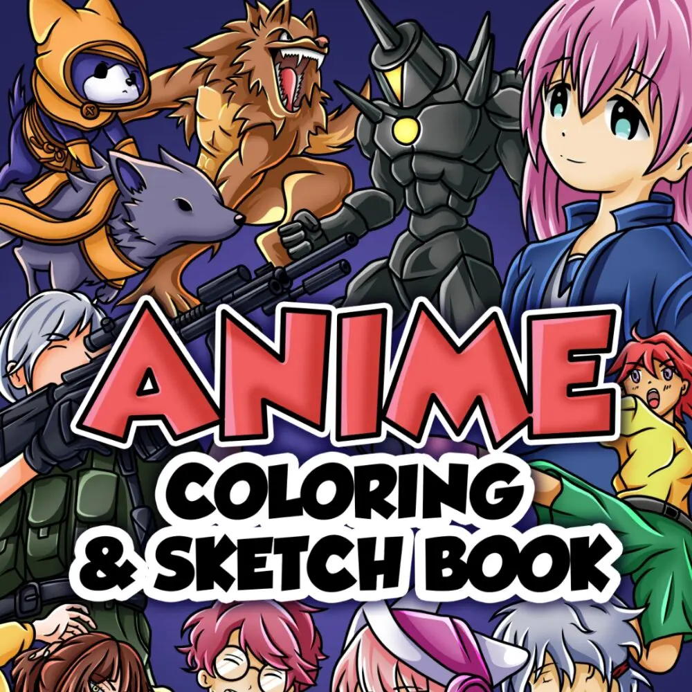 Anime Coloring Book Illustrations - Unlimited Graphic Design Service