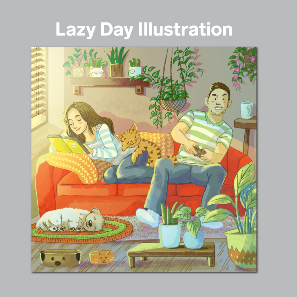 Illustration – Lazy Day