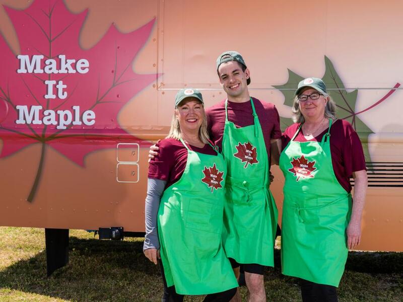Photo of the owners of Make It Maple food truck