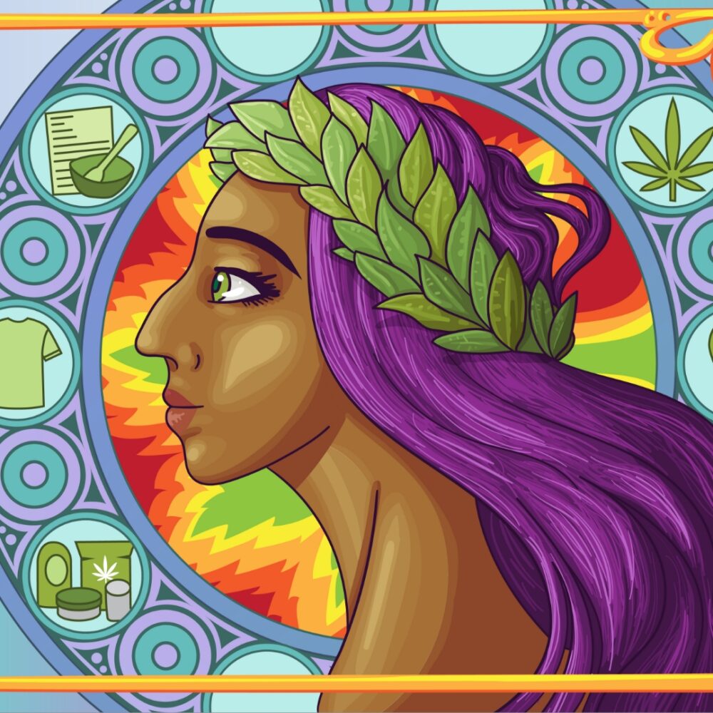 Purple Hair Girl Illustrations