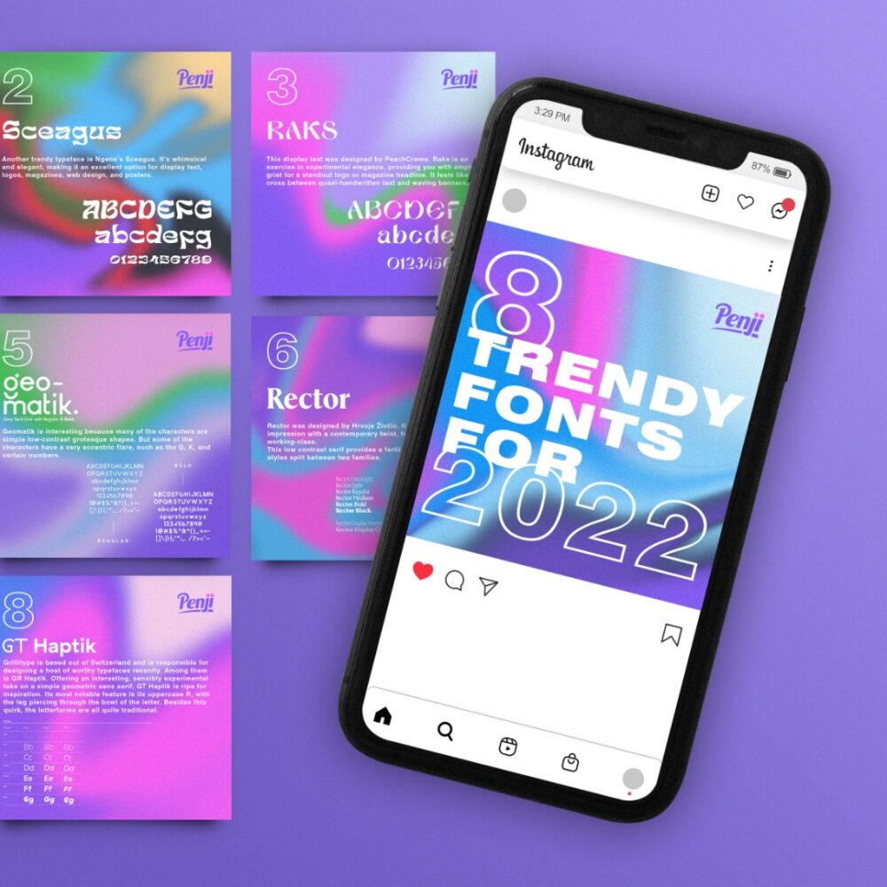 8 Trendy Fonts for 2022 Social Media