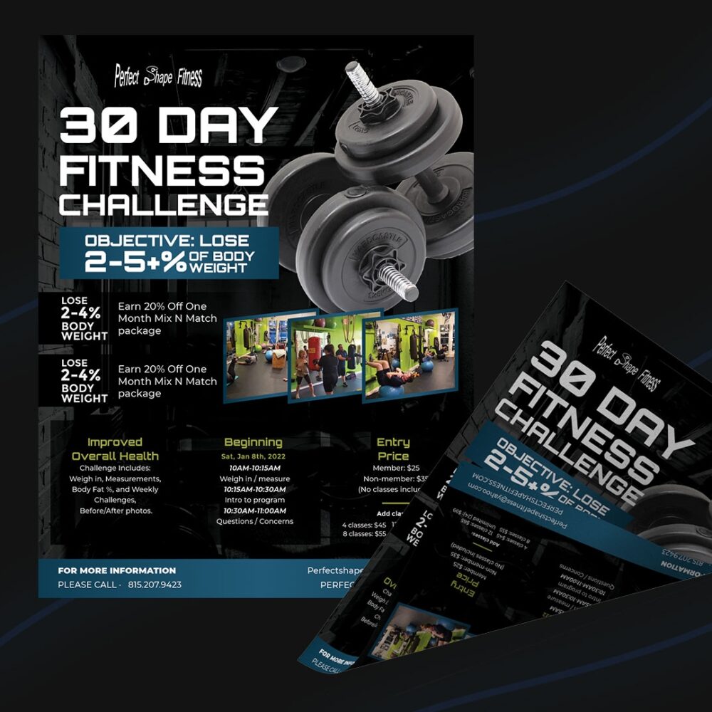Fitness Challenge Flyer
