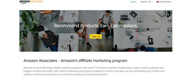 affiliate marketing website example