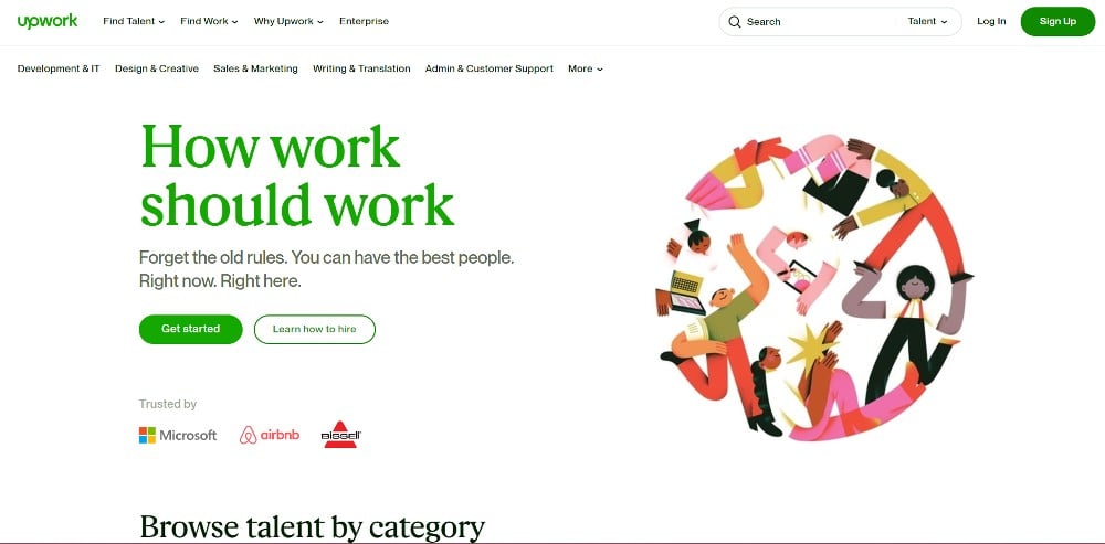 upwork social media design services