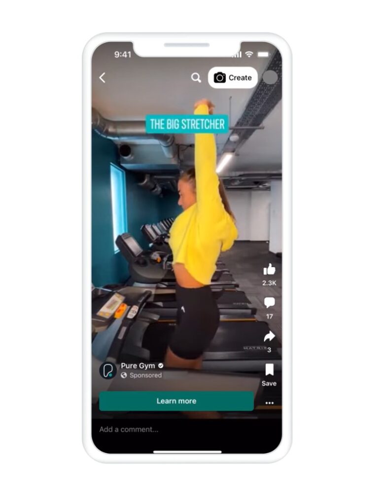 Facebook video ad example