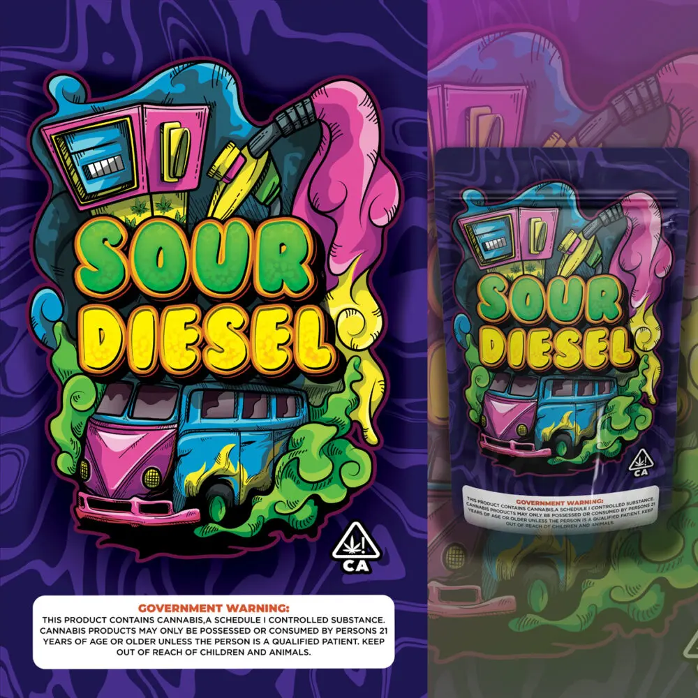 Sour Diesel Label