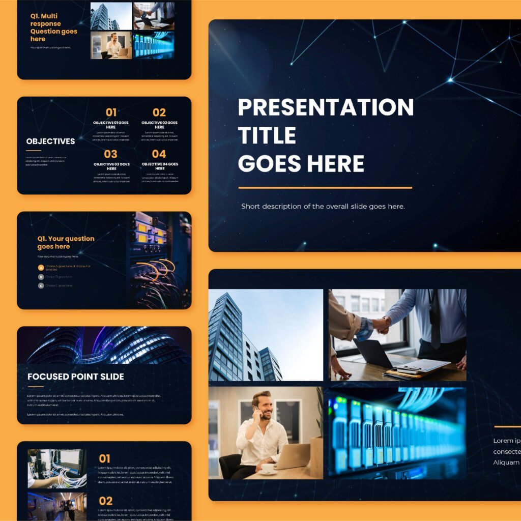 presentation design example for a business