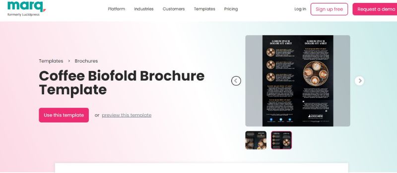 online brochure maker website