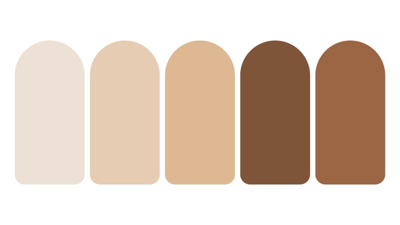 Brown paint clearance palette