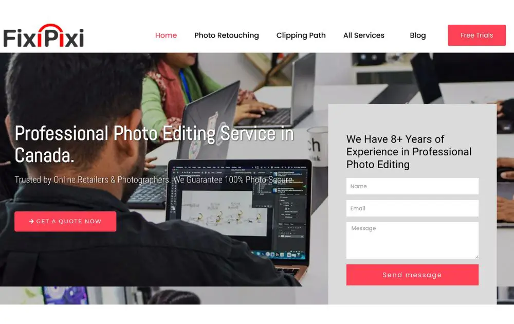 photo editing service website