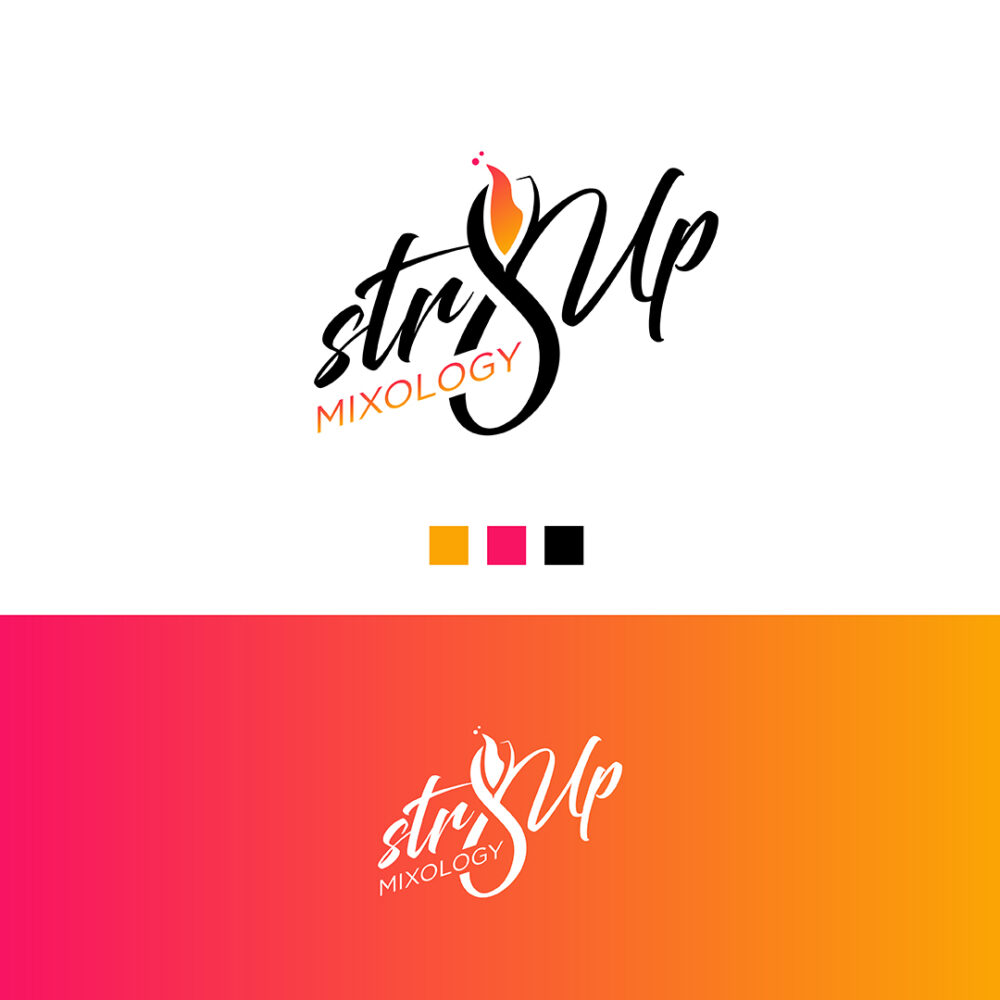 Stri8up Mixology – Logo