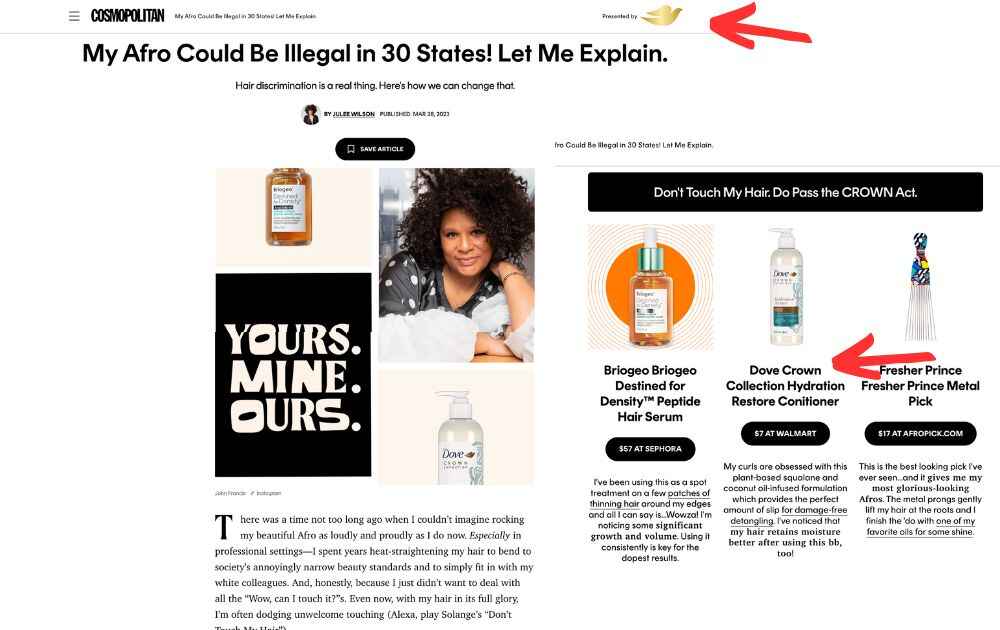 digital advertising design example