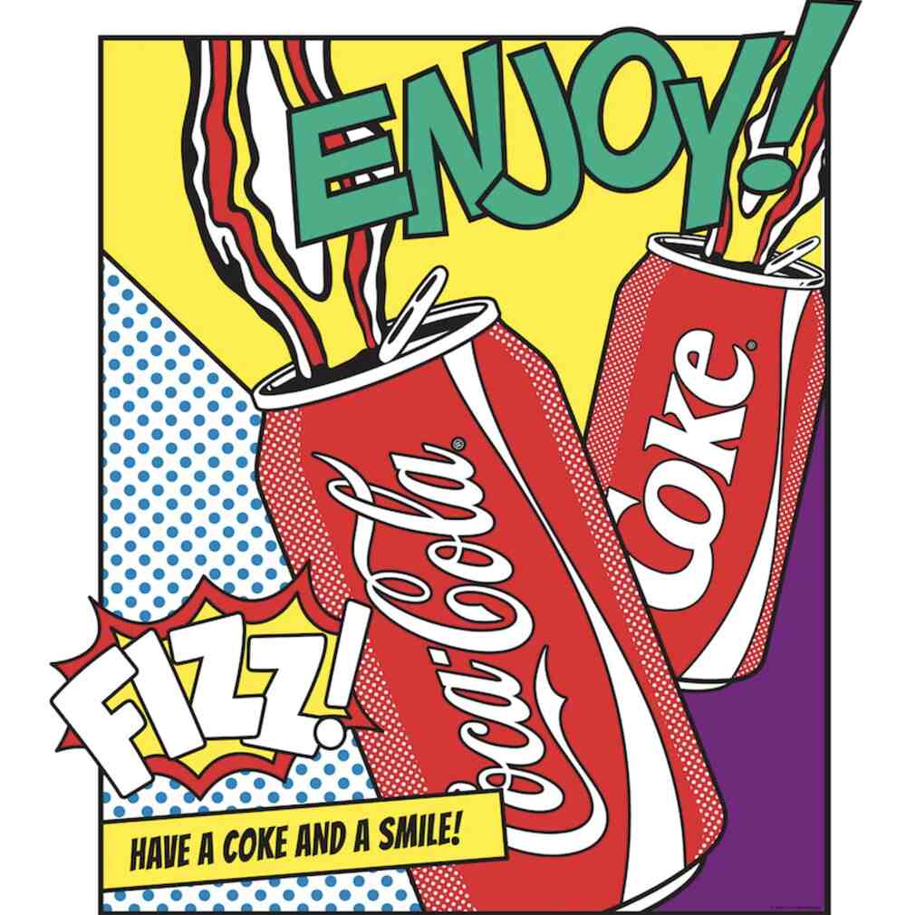 What Is Pop Art Advertising Unlimited Graphic Design Service   Coca Cola Pop Art Ad 