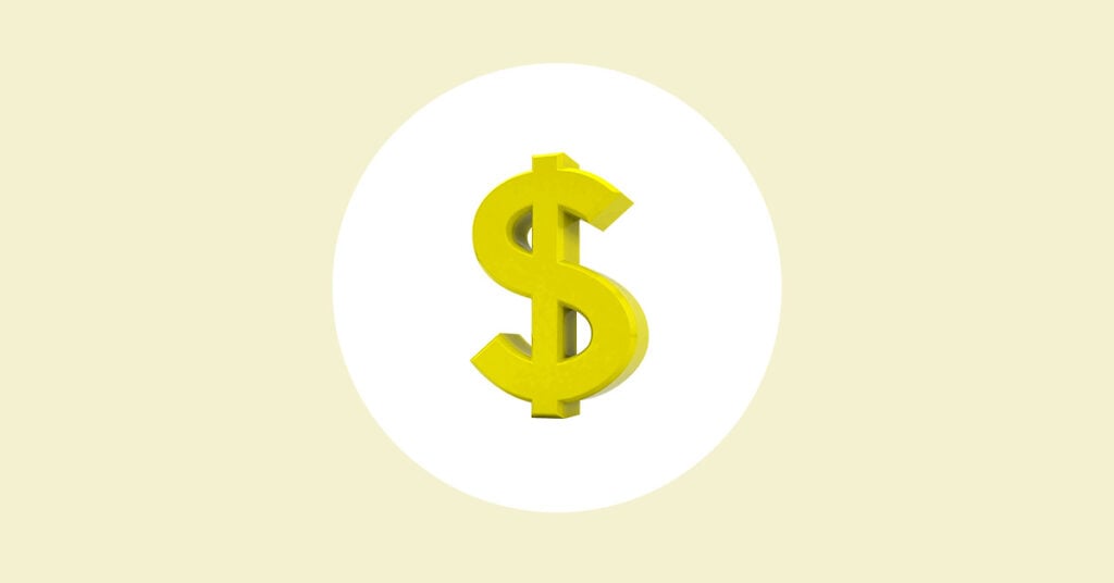 illustration of dollar sign